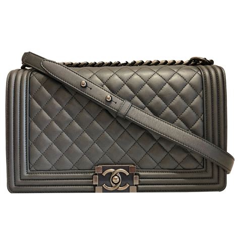 chanel small grey boy bag|chanel boy new medium price.